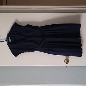 Navy Blue Knee Length Dress